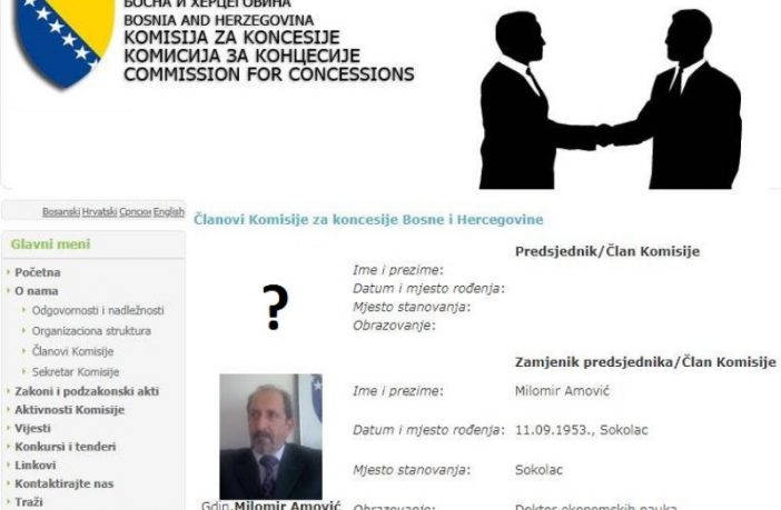 Pola rukovodstva Komisije za koncesije BiH u penziji, ostalima mandat istekao prije 10 godina