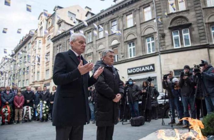 Članovi Predsjedništva BiH obilježili Dan državnosti bez prisustva Dodika