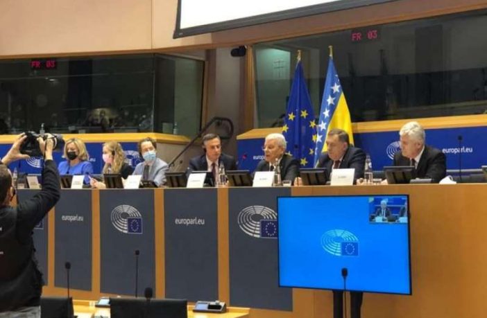 Komšić, Džaferović, Dodik i Čović govorili u Evropskom parlamentu